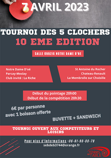 Affiche tournoi ESO Notre Dame d'Oé