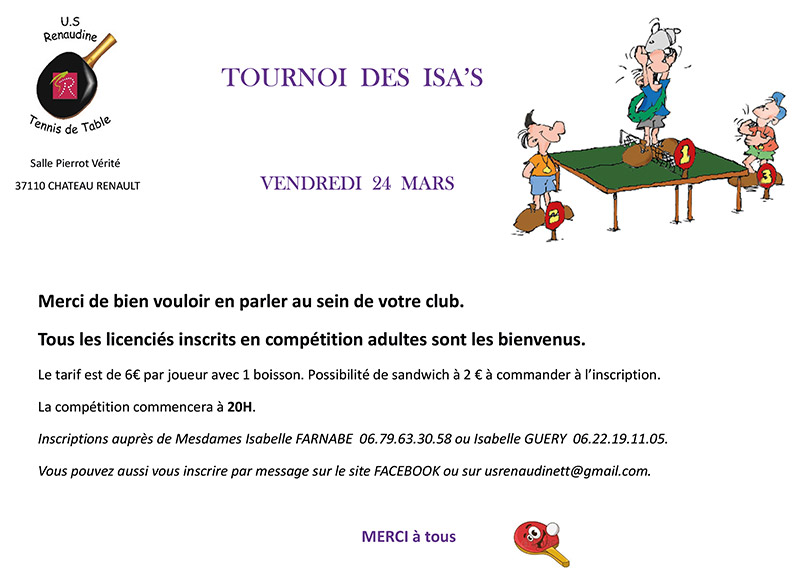 Affiche tournoi Château Renault