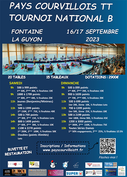 affiche tournoi Pays Courvillois