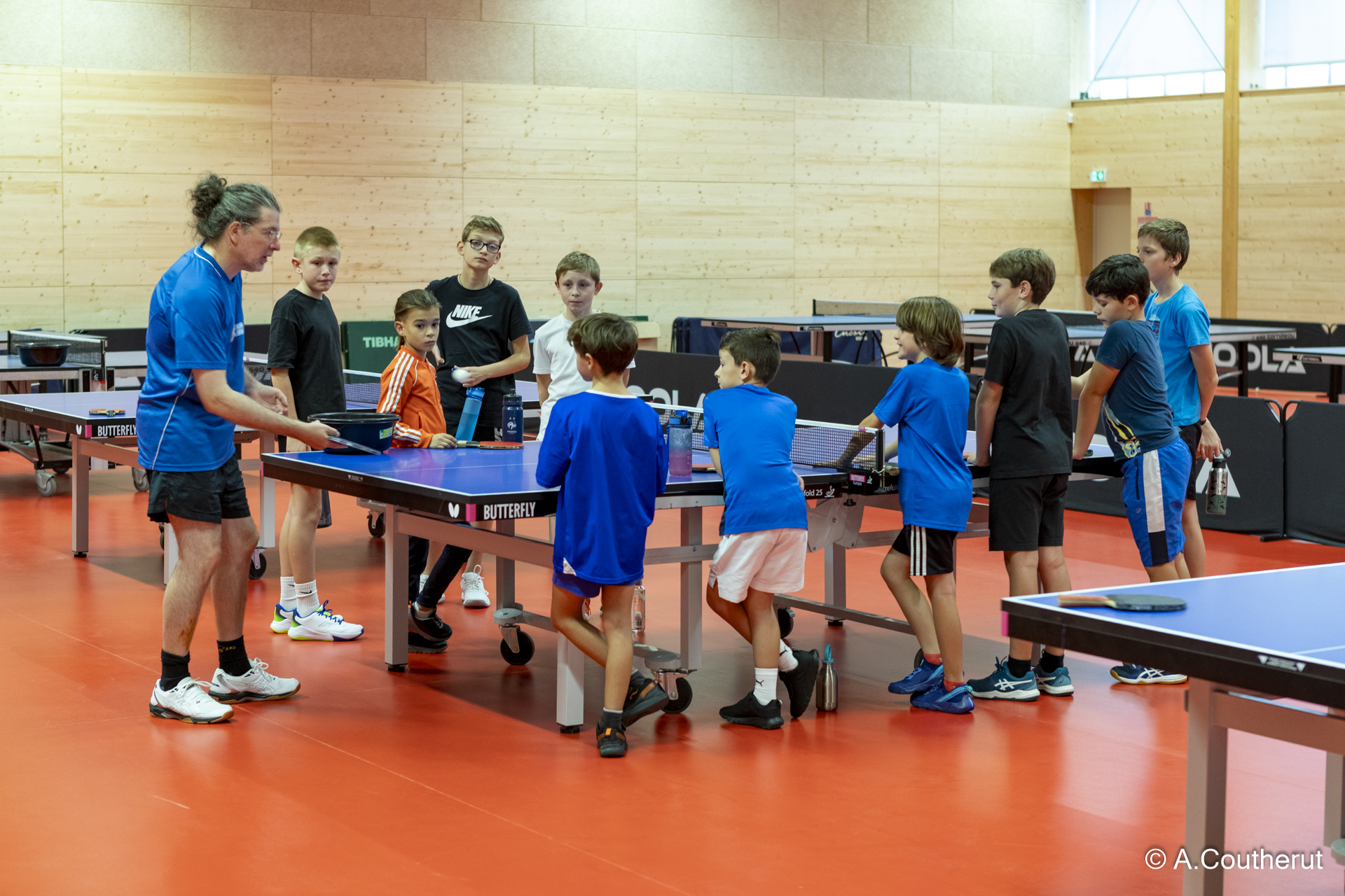 Entraînement salle spécifique du Tennis de table de Parçay-Meslay